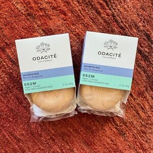 Two Odacite Shampoo Bars